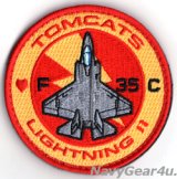 VMFA-311 TOMCATS F-35Cショルダーバレットパッチ（ベルクロ付き）