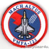 VMFA-122 THE FLYING LEATHERNECKS F-35Bショルダーバレットパッチ（Ver.2/ベルクロ付き）