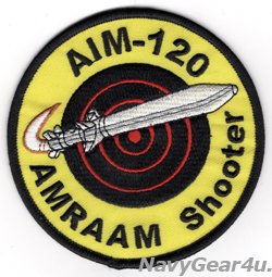 画像1: AIM-120 AMRAAM SHOOTERパッチ（ベルクロ有無）