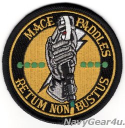 画像1: VFA-27 ROYAL MACES "MACE PADDLES" LSOショルダーバレットパッチ（ベルクロ有無）