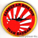 CVW-5 TEAM BADMAN F-35Cショルダーバレットパッチ（ベルクロ付き）