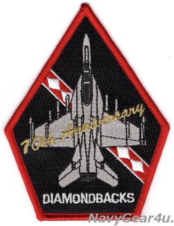 画像1: VFA-102 DIAMONDBACKS 部隊創設70周年記念F/A-18Fショルダーパッチ（ベルクロ有無）