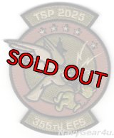 354FW/355FS FIGHTIN' FALCONS TSP2025嘉手納展開記念パッチ（OCPカラーVer.2/ベルクロ付き）