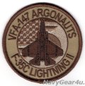 VFA-147 ARGONAUTS F-35Cショルダーバレットパッチ（デザートFDNF Ver.ベルクロ有無）