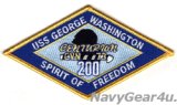 CVN-73ジョージ・ワシントン200センチュリオンパッチ（2025~/ベルクロ有無）