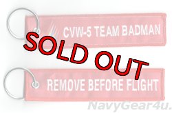 画像1: CARRIER AIR WING FIVE(CVW-5) REMOVE BEFORE FLIGHTキーリング（1個）