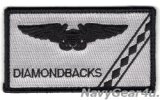 VFA-102 DIAMONDBACKS ファン用WSOネームタグ（ブラックアウトVer./ベルクロ付き）