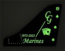 画像2: VMA-231 ACE OF SPADES 1973-2025 ハリアー運用終了記念PVC垂直尾翼パッチ（ベルクロ付き）