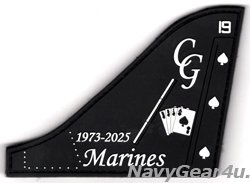画像1: VMA-231 ACE OF SPADES 1973-2025 ハリアー運用終了記念PVC垂直尾翼パッチ（ベルクロ付き）
