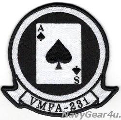 画像1: VMFA-231 ACE OF SPADES 部隊パッチ（ベルクロ有無）