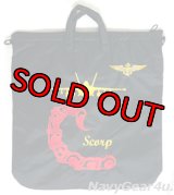 VAQ-132 SCORPIONS別注カスタムヘルメットバッグ（NEW Ver./ベルクロ付き）