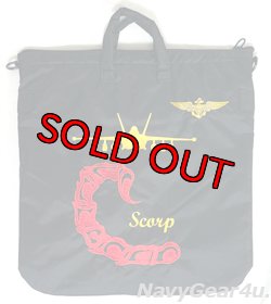 画像1: VAQ-132 SCORPIONS別注カスタムヘルメットバッグ（NEW Ver./ベルクロ付き）