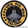VFA-115 TALONS F-35Cショルダーバレットパッチ（ベルクロ有無）