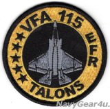 VFA-115 TALONS F-35Cショルダーバレットパッチ（ベルクロ有無）