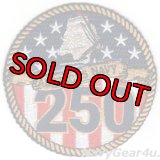 米海軍創設250周年SEMIQUINCENTENNIAL記念パッチ（ベルクロ有無）