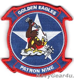 画像1: VP-9 GOLDEN EAGLES USA部隊パッチ（建国記念Ver./ベルクロ付き）