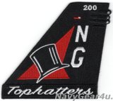 VFA-14 TOPHATTERS F/A-18E NG200 CAGバード垂直尾翼パッチ（ベルクロ有無）