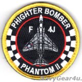 VMFA-312 CHECKER BOARDS F-4J THROWBACKショルダーバレットパッチ（ベルクロ付き）