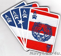 画像1: VAW-124 BEAR ACES USAショルダーパッチ（建国記念Ver./ベルクロ付き）