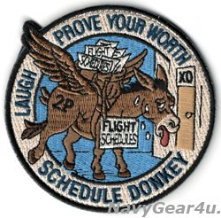 画像1: HSM-37 EASY RIDERS DET1.D SHINOBI HONUS "SCHEDULE DONKEY"ショルダーパッチ（ベルクロ付き）