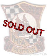 VMFA-312 CHECKER BOARDS部隊パッチ（デザート/ベルクロ付き）