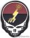 画像1: VAQ-133 WIZARDS DEATH HEAD PVC部隊パッチ（ベルクロ付き） (1)