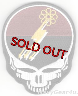 画像1: VAQ-133 WIZARDS DEATH HEAD部隊パッチ（ベルクロ付き）