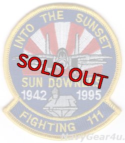 画像1: VF-111 SUNDOWNERS1995年部隊解散記念パッチ（デッドストック）