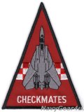 VF-211 CHECKMATESショルダートライアングルパッチ（レッド/デッドストック）