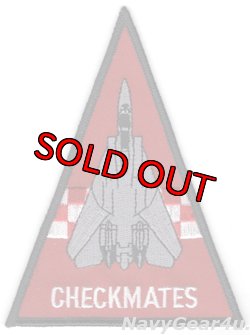 画像1: VF-211 CHECKMATESショルダートライアングルパッチ（レッド/デッドストック）