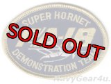 VFA-106 GLADIATORS SUPER HORNETデモチームF/A-18E/Fオーバルパッチ（ベルクロ有無）
