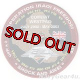 CVW-14/CVN-72 OEF/OSW作戦  COMBAT WESTPAC 2002-2003クルーズ記念パッチ（デッドストック）