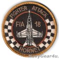 VMFA-312 CHECKER BOARDS F/A-18Cショルダーバレットパッチ（デザート/ベルクロ付き）
