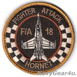 画像1: VMFA-312 CHECKER BOARDS F/A-18Cショルダーバレットパッチ（デザート/ベルクロ付き）