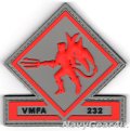 VMFA-232 RED DEVILS PVC部隊パッチ（ベルクロ付き）