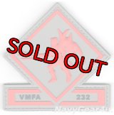VMFA-232 RED DEVILS PVC部隊パッチ（ベルクロ付き）