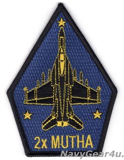 画像1: VFA-213 BLACK LIONS 2023-24年度MUTHAアワード連続受賞記念ショルダーパッチ（ベルクロ有無）