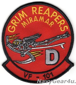 画像1: VF-101 GRIMREAPERS Det D NASミラマー部隊パッチ（デッドストック）
