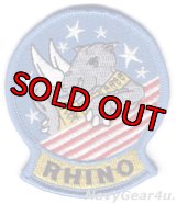 VFA-154 BLACK KNIGHTS RHINOショルダーマスコットパッチ（デッドストック）