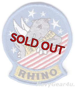 画像1: VFA-154 BLACK KNIGHTS RHINOショルダーマスコットパッチ（デッドストック）