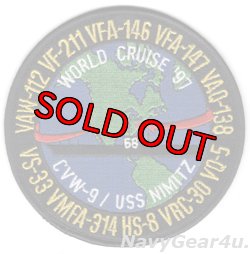 画像1: CVW-9/CVN-68ワールドツアー1997クルーズ記念パッチ（デッドストック）