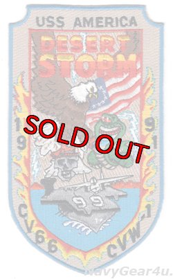 画像1: VF-102 DIAMONDBACKS/CVW-1/CV-66 1991年デザートストーム作戦記念パッチ（デッドストック）