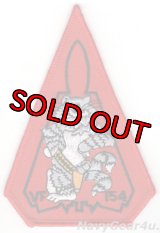 VF-154 BLACK KNIGHTSショルダートライアングルパッチ（デッドストック）