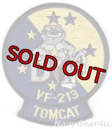VF-213 BLACK LIONS F-14Dトムキャットマスコットパッチ（デッドストック）