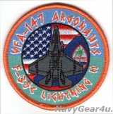 VFA-147 ARGONAUTS SFARP戦闘攻撃機先進即応プログラムGUAM DET 2026展開記念ショルダーバレットパッチ（ベルクロ有無）