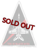 VFA-41 BLACK ACES F/A-18Fショルダートライアングルパッチ（デッドストック）
