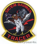 VAW-125 TIGERTAILS "SIC'EM BADMEN"TRACERショルダーパッチ（/イエロー/ベルクロ有無）