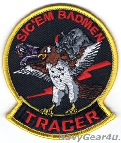 画像1: VAW-125 TIGERTAILS "SIC'EM BADMEN"TRACERショルダーパッチ（/イエロー/ベルクロ有無）