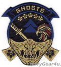 HSM-77 SABERHAWKS DET-1 ”GHOSTS" CG-62 USS CHANCELLORSVILLE 2026クルーズ記念部隊パッチ（ベルクロ有無）