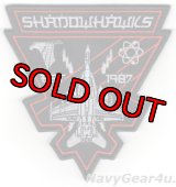 VAQ-141 SHADOWHAWKS EA-18G ショルダートライアングルパッチ（ベルクロ付き）